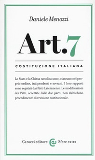 Costituzione italiana: articolo 7 - Librerie.coop