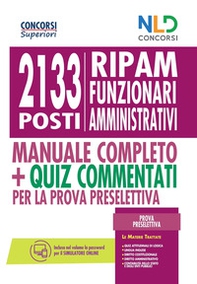 Concorso 2133 funzionari amministrativi RIPAM: Manuale + quiz per la prova preselettiva - Librerie.coop Concorso 2133 funzionari amministrativi RIPAM: Manuale + quiz per la prova preselettiva - Librerie.coop