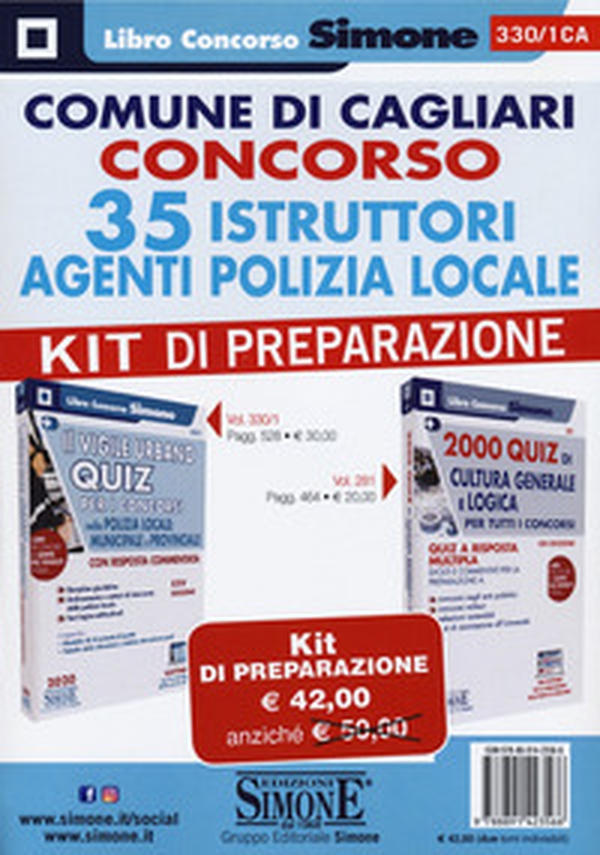 Comune di Cagliari. Concorso 35 istruttori agenti polizia locale. Kit di preparazione - Librerie.coop Comune di Cagliari. Concorso 35 istruttori agenti polizia locale. Kit di preparazione - Librerie.coop