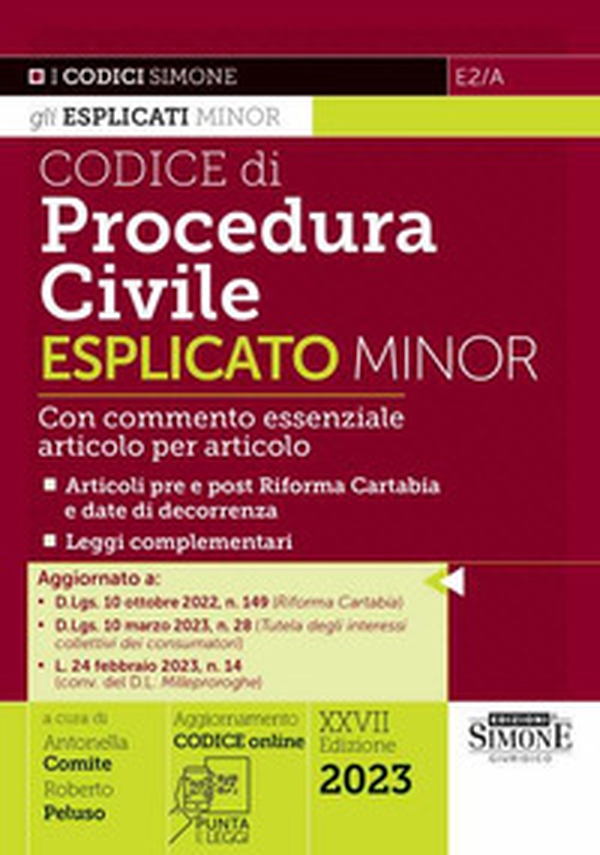 Codice di procedura civile esplicato. Ediz. minor - Librerie.coop Codice di procedura civile esplicato. Ediz. minor - Librerie.coop