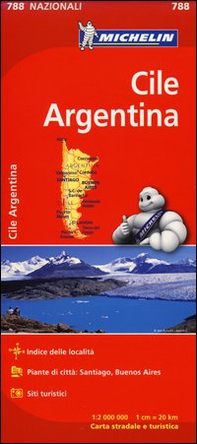 Cile, Argentina 1:2.000.000 - Librerie.coop