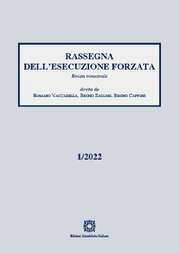 Rassegna dell'esecuzione forzata - Librerie.coop Rassegna dell'esecuzione forzata - Librerie.coop