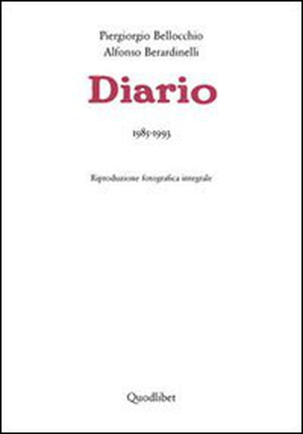 Diario. 1985-1993 - Librerie.coop Diario. 1985-1993 - Librerie.coop