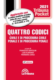 Quattro codici. Civile e di procedura civile, penale e di procedura penale - Librerie.coop