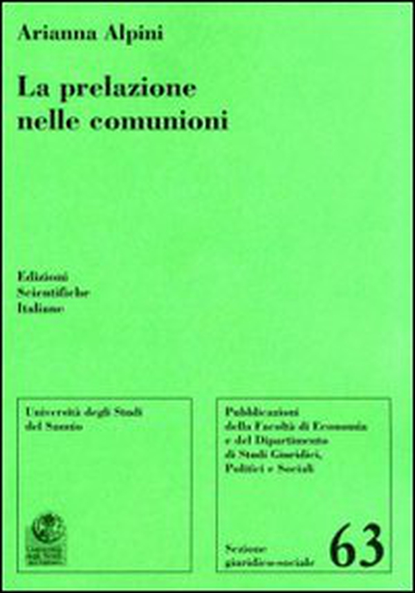 La prelazione nelle comunioni - Librerie.coop La prelazione nelle comunioni - Librerie.coop