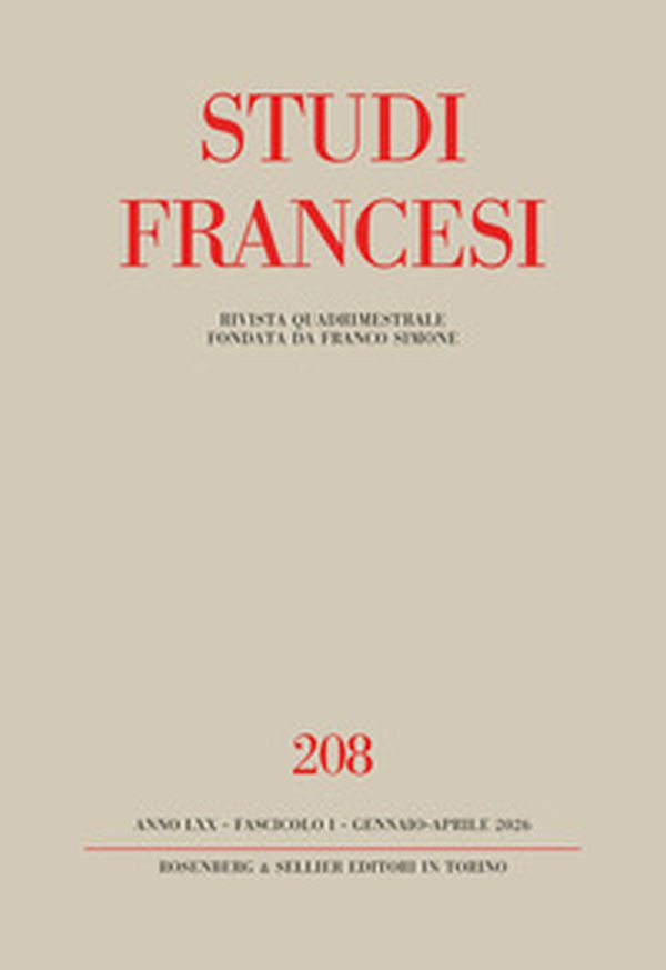 Studi francesi - Vol. 208 - Librerie.coop