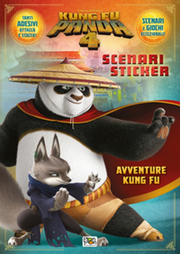 Avventure kung fu. Kung Fu Panda 4. Scenari sticker - Librerie.coop Avventure kung fu. Kung Fu Panda 4. Scenari sticker - Librerie.coop