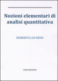 Nozioni elementari di analisi quantitativa - Librerie.coop