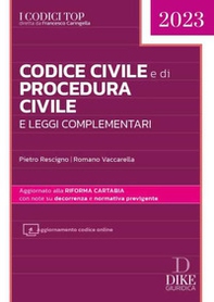 Codice civile e di procedura civile e leggi complementari - Librerie.coop