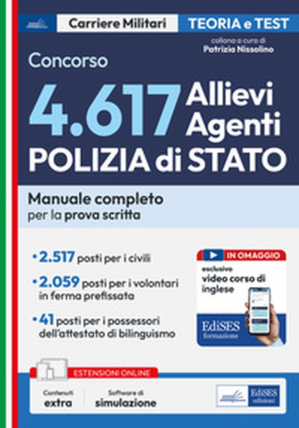 Concorso 4617 Allievi Agenti Polizia di Stato. Manuale completo per la prova scritta - Librerie.coop Concorso 4617 Allievi Agenti Polizia di Stato. Manuale completo per la prova scritta - Librerie.coop