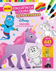 Unicorni e creature magiche. Cute stickers. Mini staccattacca e colora - Librerie.coop