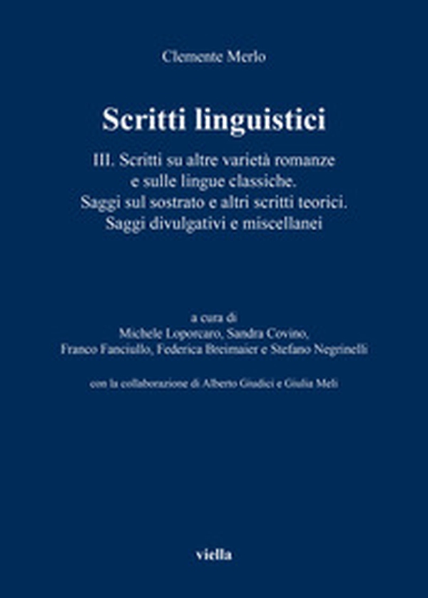 Scritti linguistici - Vol. 3 - Librerie.coop Scritti linguistici - Vol. 3 - Librerie.coop