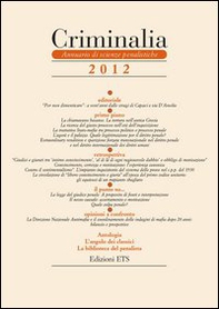 Criminalia. Annuario di scienze penalistiche - Vol. 7 - Librerie.coop