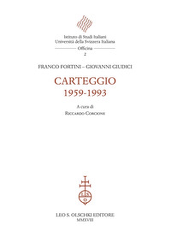 Carteggio 1959-1993 - Librerie.coop Carteggio 1959-1993 - Librerie.coop