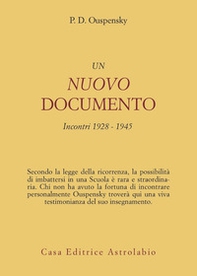 Un nuovo documento. Incontri (1928-1945) - Librerie.coop