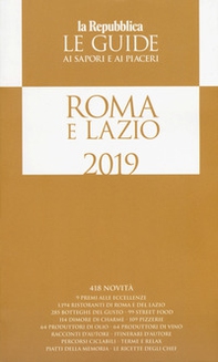 Roma e Lazio. Guida ai sapori e ai piaceri 2019 - Librerie.coop