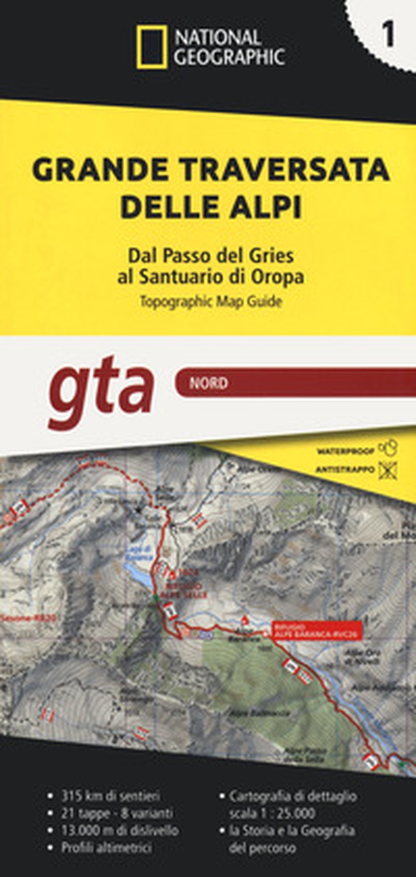 Grande traversata delle Alpi 1:25.000 - Vol. 1 - Librerie.coop Grande traversata delle Alpi 1:25.000 - Vol. 1 - Librerie.coop
