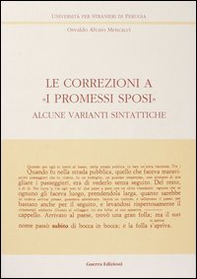 Le correzioni a «I Promessi sposi». Alcune varianti sintattiche - Librerie.coop