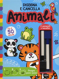 Animali. Disegna e cancella - Librerie.coop