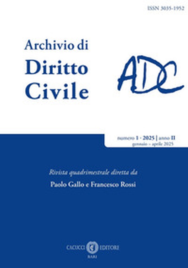 Archivio di diritto civile - Vol. 1 - Librerie.coop Archivio di diritto civile - Vol. 1 - Librerie.coop