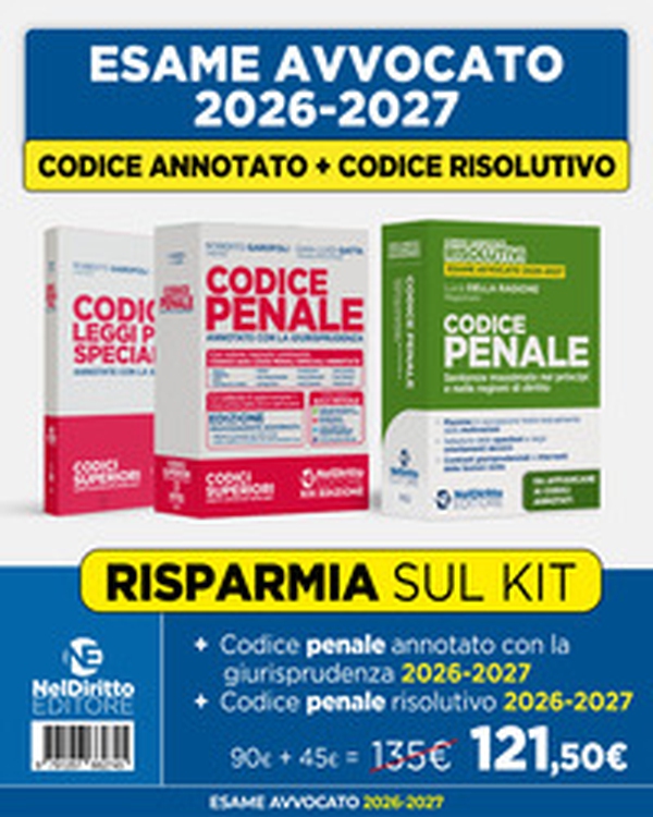 Kit Codice Penale Annotato + Codice Penale Risolutivo annotato con la giurisprudenza - Librerie.coop