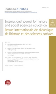 International journal for history and social sciences education-Revue internationale de didactique de l'histoire et des sciences sociales (2019) - Librerie.coop