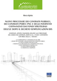 Nuove procedure dei contratti pubblici, dei contratti PNRR e PNC e degli interventi cofinanziati dai fondi strutturali dell'UE dopo il decreto semplificazioni bis - Librerie.coop