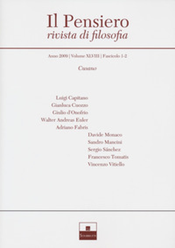 Il pensiero. Rivista di filosofia - Librerie.coop Il pensiero. Rivista di filosofia - Librerie.coop
