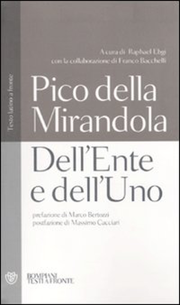 Dell'ente e dell'uno. Testo latino a fronte - Librerie.coop Dell'ente e dell'uno. Testo latino a fronte - Librerie.coop