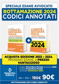 Rottamazione: Codice di procedura penale annotato con la giurisprudenza 2023-2024. Esame Avvocato 2023-2024 + Codice di procedura penale annotato con la giurisprudenza 2023-2024. Esame Avvocato 2024-2025 - Librerie.coop