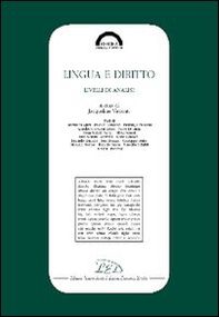 Lingua e diritto. Livelli di analisi - Librerie.coop
