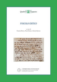 Foscolo critico - Librerie.coop
