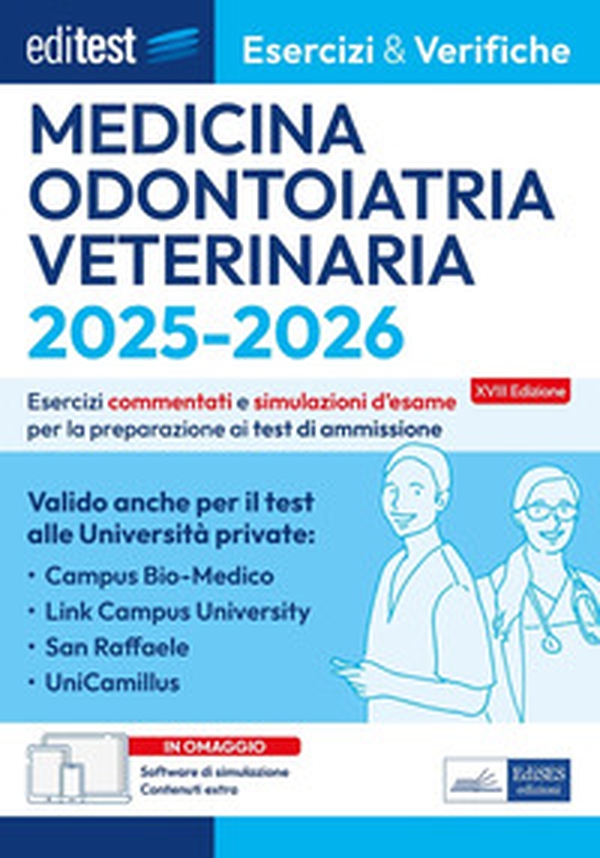 Editest Medicina, Odontoiatria, Veterinaria. Esercizi & Verifiche E&V 1 - Librerie.coop Editest Medicina, Odontoiatria, Veterinaria. Esercizi & Verifiche E&V 1 - Librerie.coop
