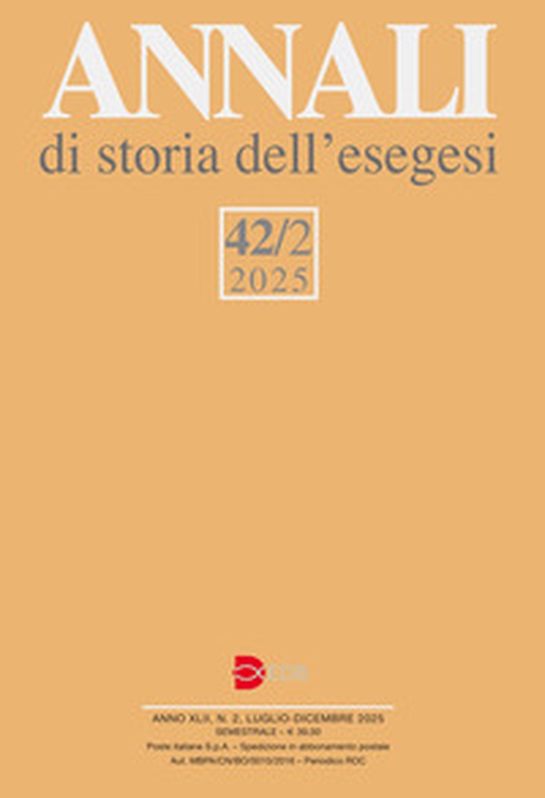 Annali di storia dell'esegesi - Vol. 42\2 - Librerie.coop