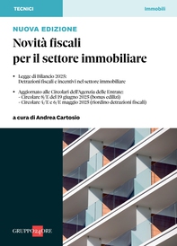 Novità fiscali per il settore immobiliare - Librerie.coop Novità fiscali per il settore immobiliare - Librerie.coop