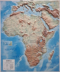 Africa 1.14.000.000 (carta in rilievo senza cornice) - Librerie.coop