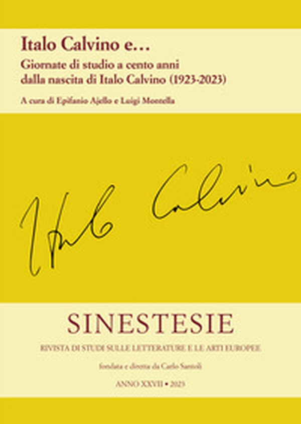 Sinestesie. Rivista di studi sulle letterature e le arti europee - Vol. 27 - Librerie.coop Sinestesie. Rivista di studi sulle letterature e le arti europee - Vol. 27 - Librerie.coop