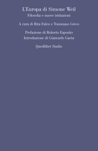 L’Europa di Simone Weil - Librerie.coop