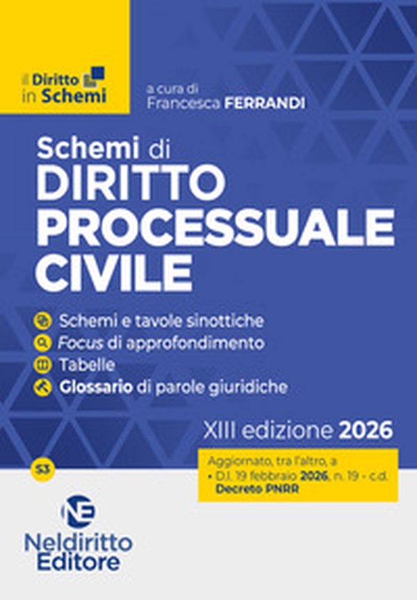 Schemi di procedura civile 2026 - Librerie.coop