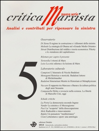 Critica marxista (2015) - Vol. 5 - Librerie.coop