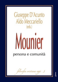 Mounier: persona e comunità - Librerie.coop