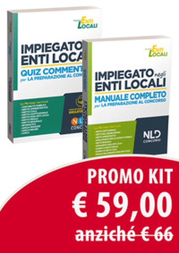 Kit Impiegato negli Enti Locali. Manuale completo per la preparazione al concorso-Quiz commentati per la preparazione al concorso - Librerie.coop Kit Impiegato negli Enti Locali. Manuale completo per la preparazione al concorso-Quiz commentati per la preparazione al concorso - Librerie.coop