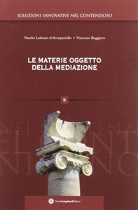 Le materie oggetto della mediazione - Librerie.coop