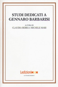Studi dedicati a Gennaro Barbarisi - Librerie.coop