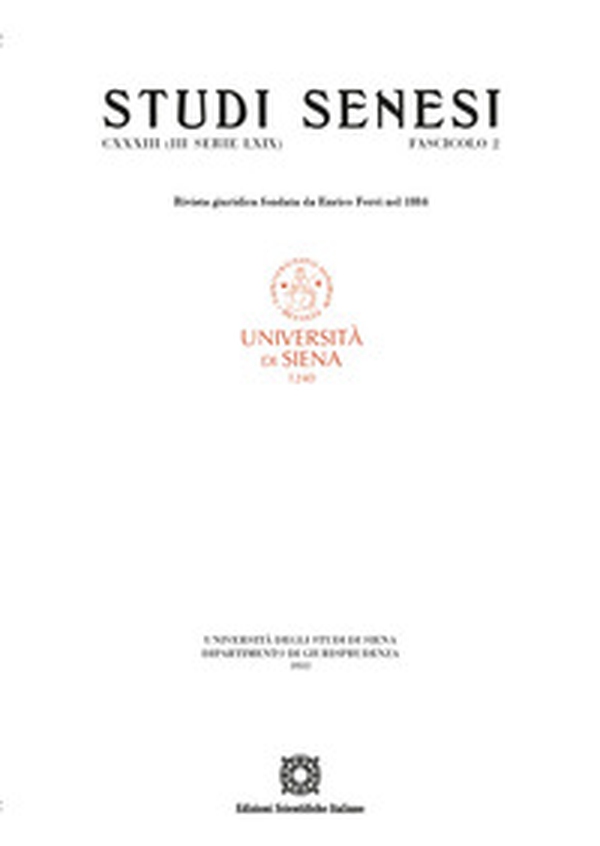 Studi senesi. Rivista giuridica - Vol. 2 - Librerie.coop Studi senesi. Rivista giuridica - Vol. 2 - Librerie.coop