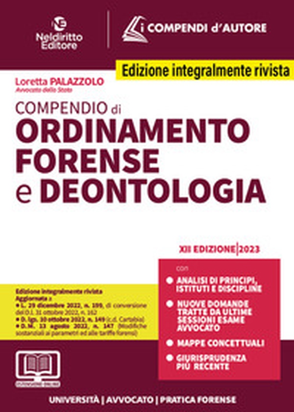 Compendio di ordinamento forense e deontologia - Librerie.coop Compendio di ordinamento forense e deontologia - Librerie.coop