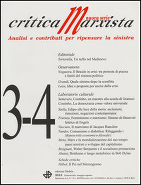 Critica marxista (2013) vol: 3-4 - Librerie.coop Critica marxista (2013) vol: 3-4 - Librerie.coop