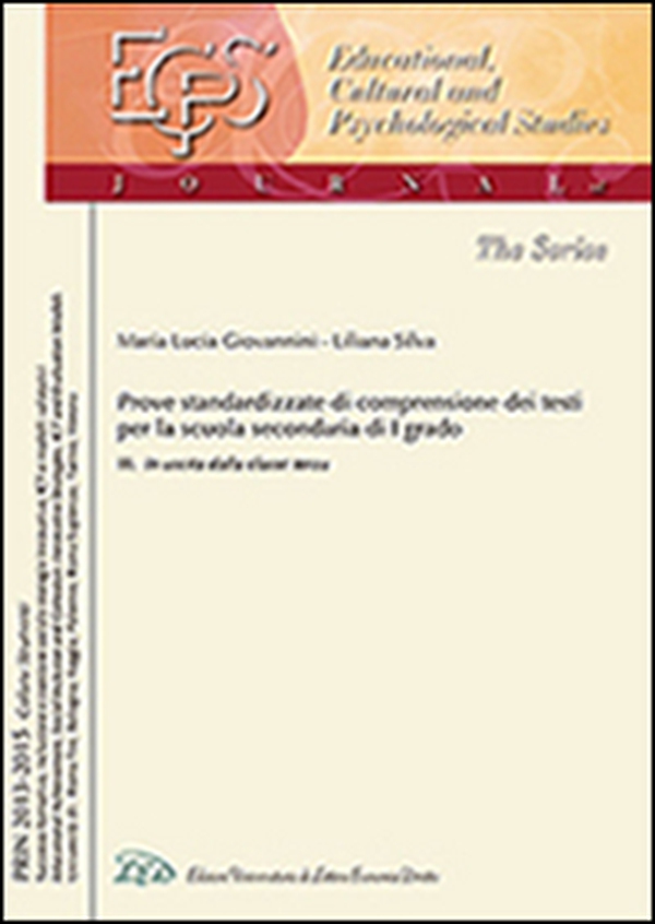 Una prova standardizzata per misurare e valutare la comprensione dei testi nella scuola secondaria di I grado - Librerie.coop Una prova standardizzata per misurare e valutare la comprensione dei testi nella scuola secondaria di I grado - Librerie.coop