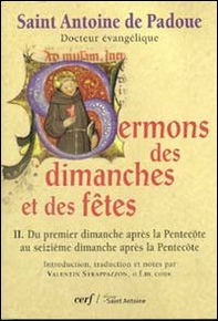 Sermons des dimanches et des fêtes. Du premier dimanche après la Pentecôte au seizième dimanche après la Pentecôte - Vol. 2 - Librerie.coop