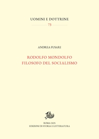 Rodolfo Mondolfo filosofo del socialismo - Librerie.coop